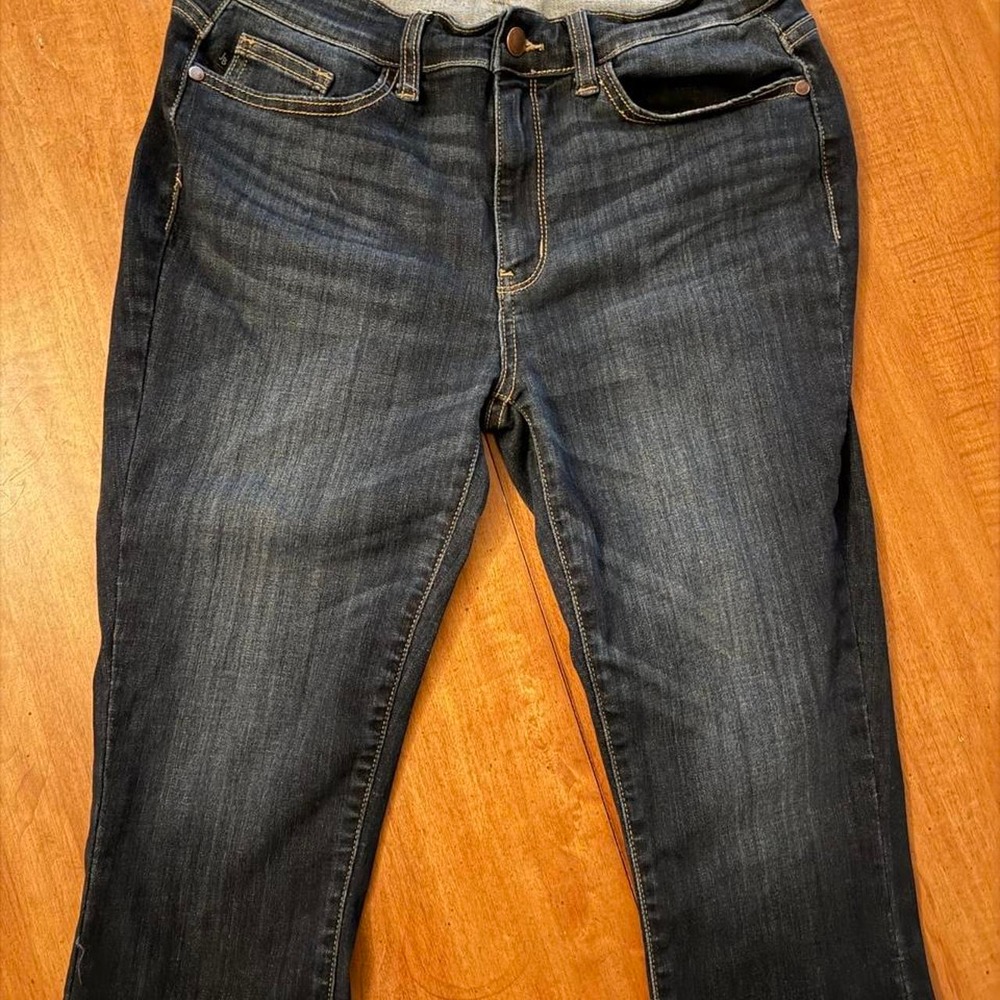 Judy Blue Skinny Fit Capri Jeans Dark Wash Denim JB82291DK Size 11/30